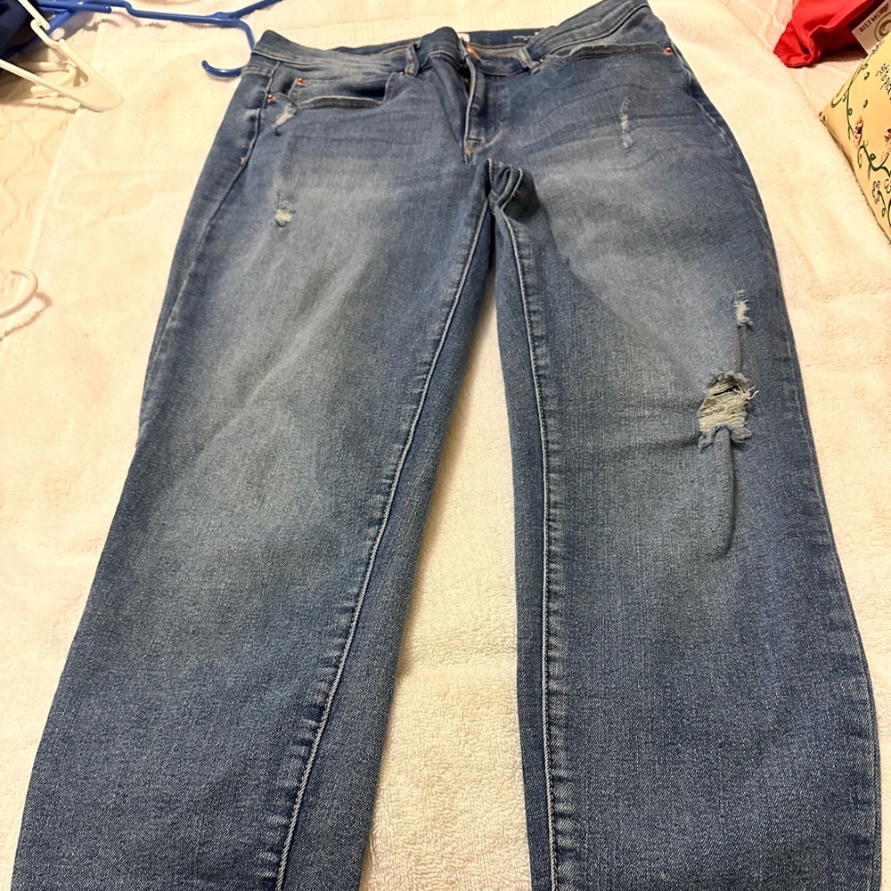 Distressed jean!